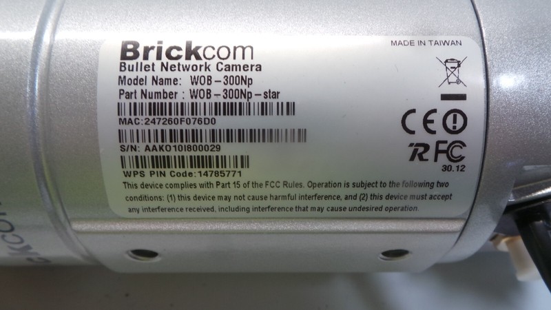 Brickcom WOB-300NP-STAR-KIT 3M HDTV D/N Outdoor Bullet OPEN BOX gallery