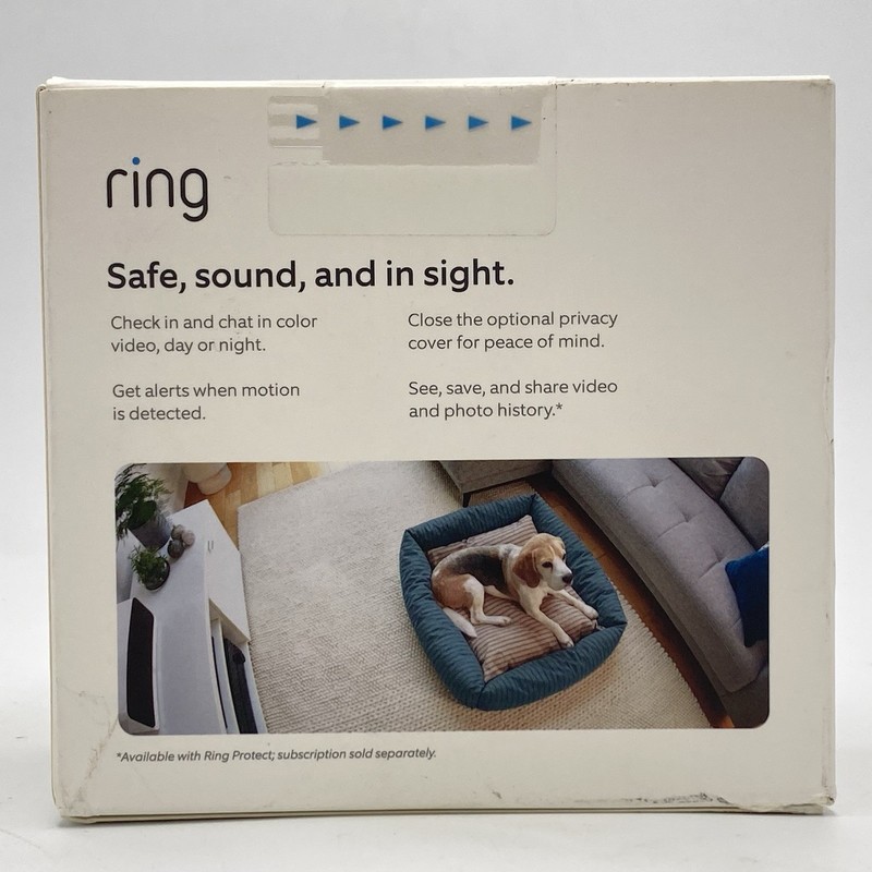RING INDOOR CAM HOME SECURITY CAMERA (2nd Gen, 2023) Plug-In White NEW SEALED gallery