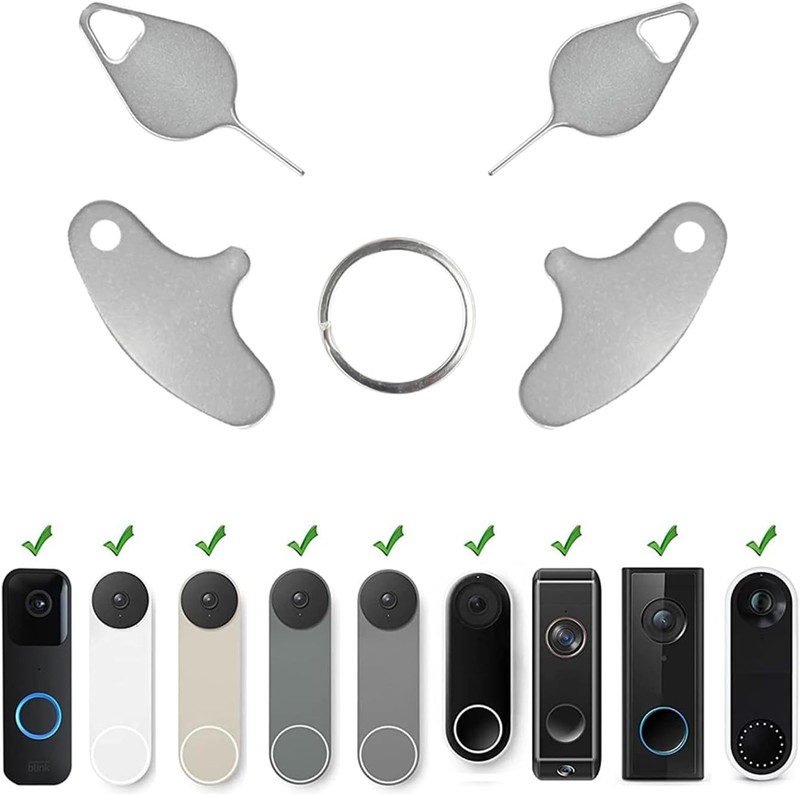 Doorbell Key Tool, Opening Pin Release Removal silver