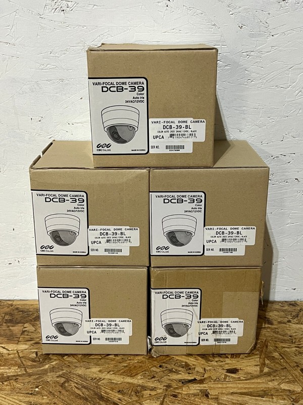 LOT OF 5 – CCTV CBC DCB-39 Mini Dome HD Camera (Black)