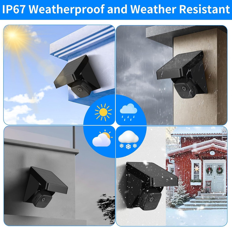 Solar Panel for Blink Outdoor 4 (4Th Gen)/Xt3/Xt2/Xt Cameras - IP67 Weatherproof gallery