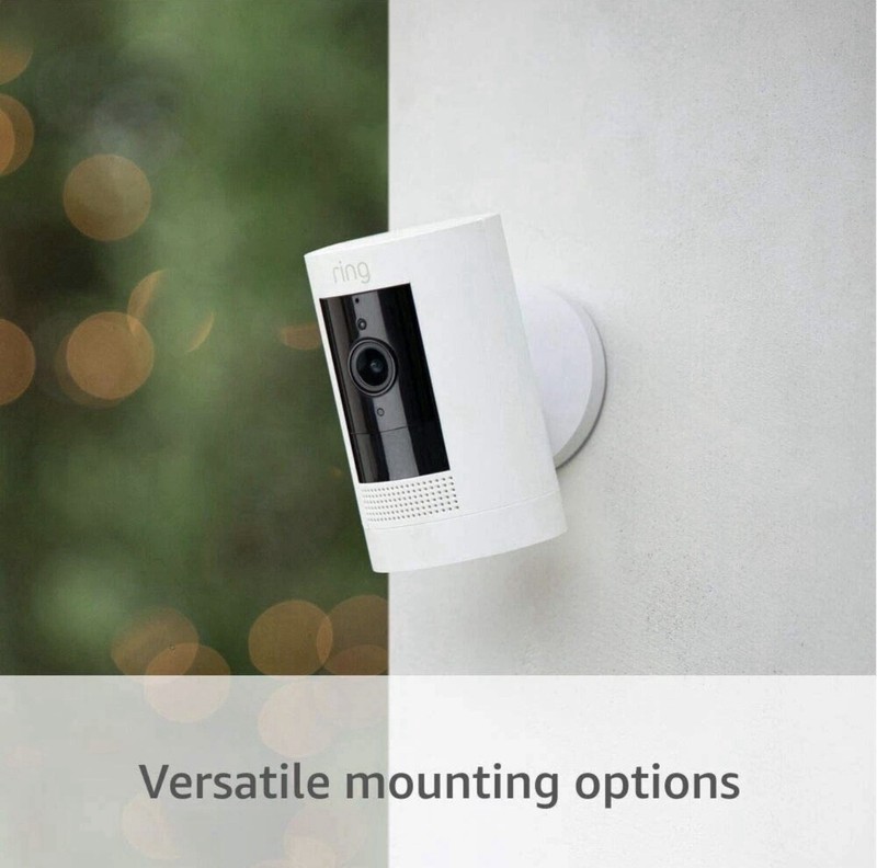 Ring Stick Up Cam Indoor/Outdoor 1080p WiFi battery Security Camera White 3rd gallery
