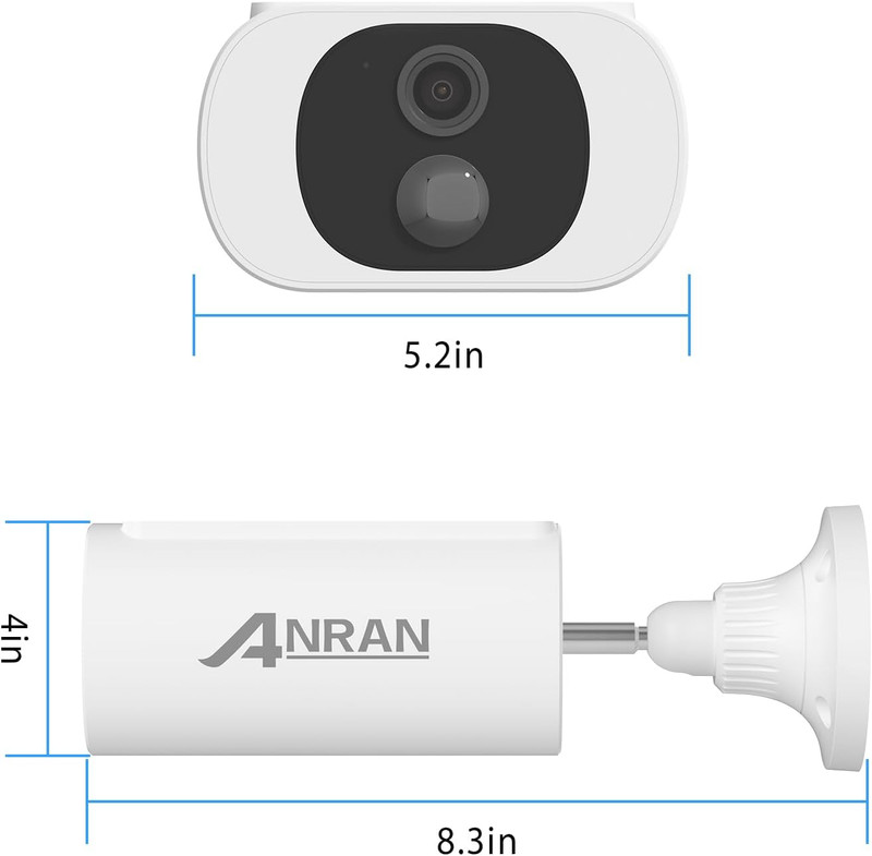 2K Solar Security Cameras Wireless Outdoor, 2.4Ghz Wifi Surveillance Outdoor Cam gallery
