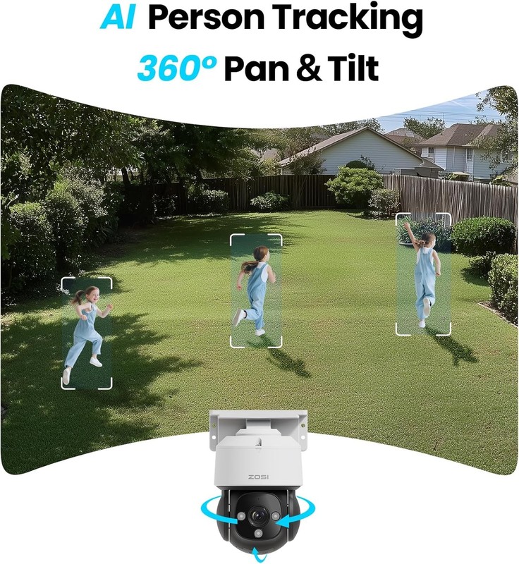 ZOSI C290 4K 8MP Add-On Dome PoE IP Security Camera Night Vision Two Way Audio gallery
