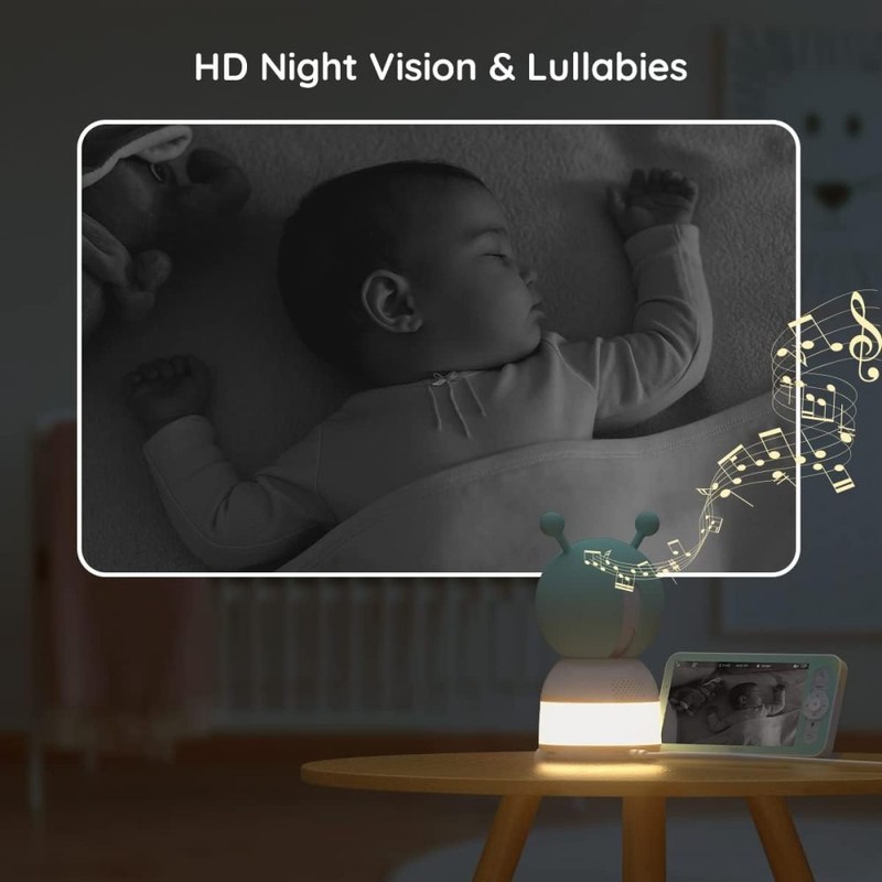 BOIFUN 2K WiFi Indoor Security Camera Wi-Fi 5 Inch Baby Pet Monitor Night Vision gallery