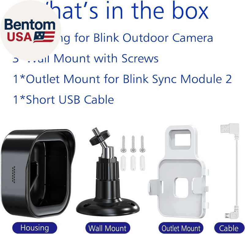 All-New Blink Outdoor 4 Camera Wall Mount, Weatherproof Protective Housing and 3 gallery