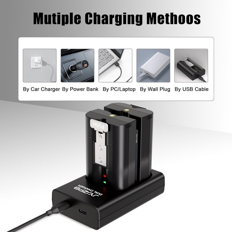2X 7200mAh Rechargeable Battery & Dual Charger for Ring Doorbell 2/3/3 Plus/4 gallery