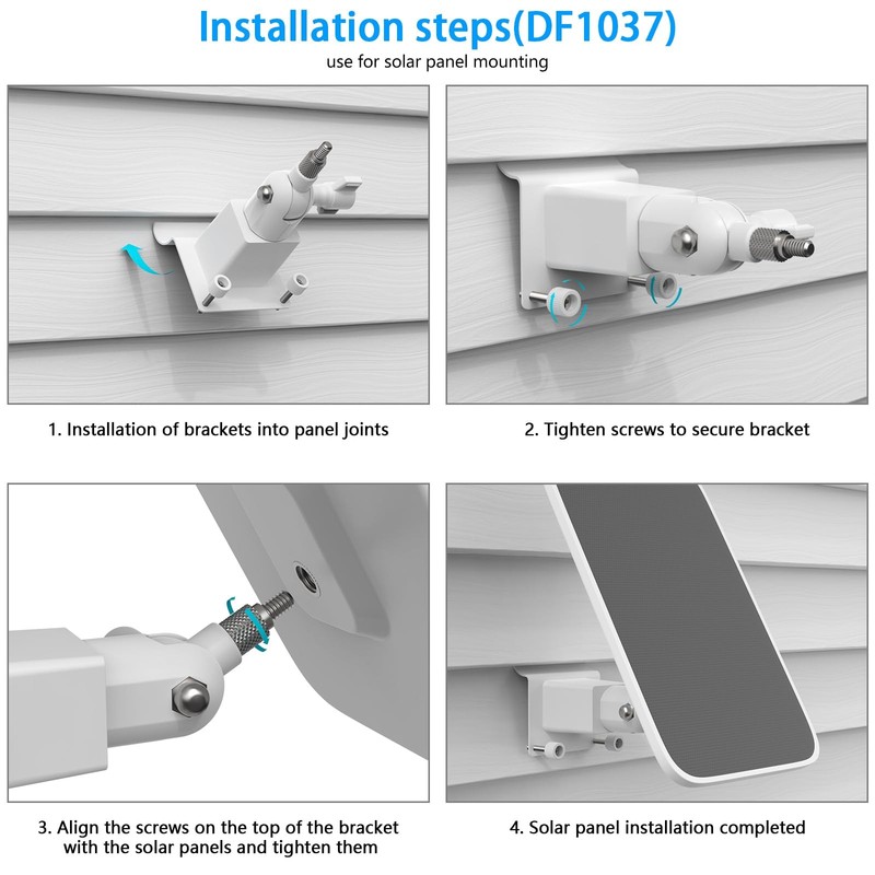 Universal Security Camera Vinyl Siding Mount Kit for AOSU, eufy, Reolink - 360° gallery