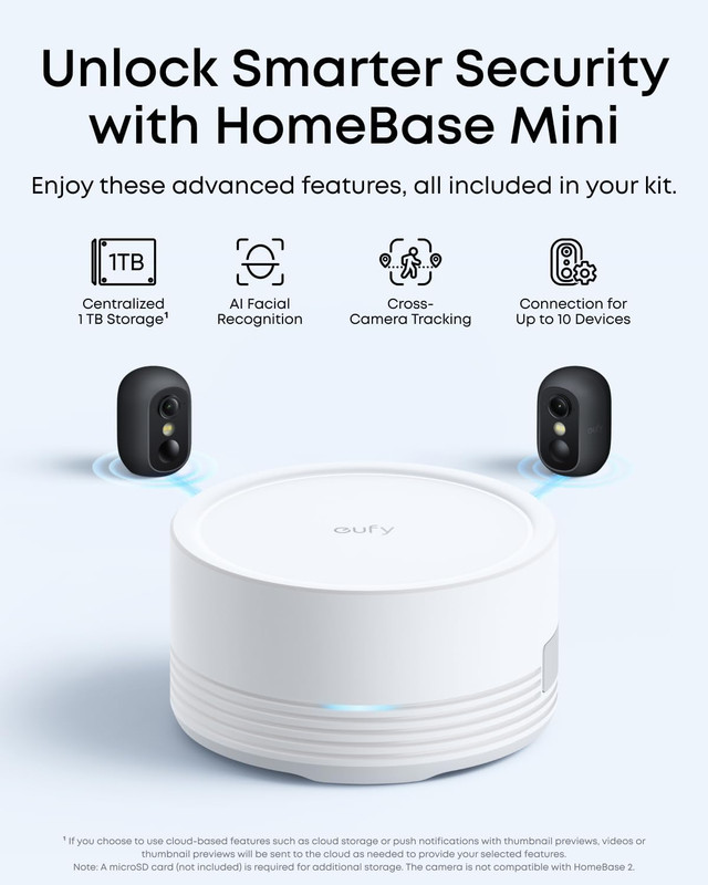 Security cam C35 2-Cam Kit, Wireless Security Indoor/Outdoor Camera, Magnetic Mo gallery