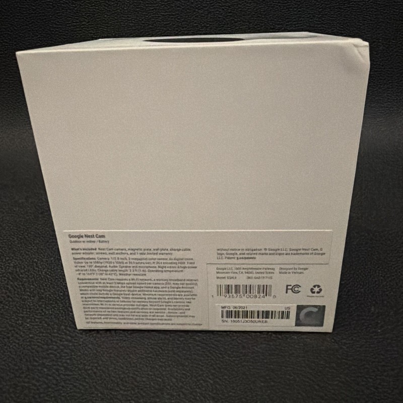 Google G3AL9 Nest Cam GA01317-US Surveillance Camera (Battery) - Snow gallery