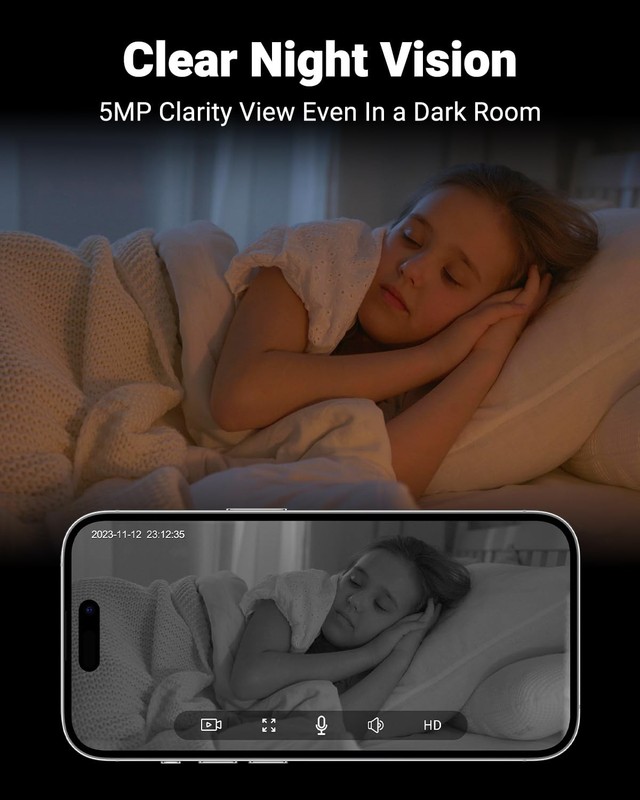 Camara De Seguridad Con Seguimiento De Movimiento Y Wifi Dual Estilo Lujo gallery