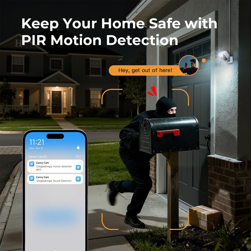 2K Cameras for Home Security,Indoor/Outdoor for Baby/Elder/Pet Monitoring with P gallery