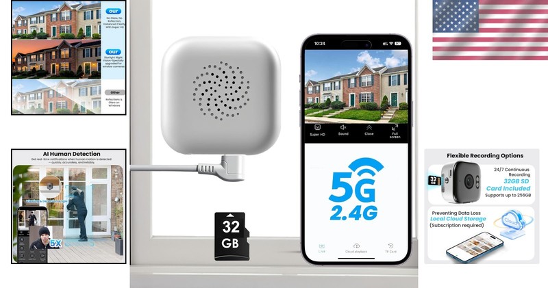 2K Window Camera with Free 32GB Memory Card & Cloud Storage gallery