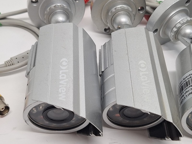 4 LaView Security Cameras LV-CBA2963 Cables and Splitter gallery