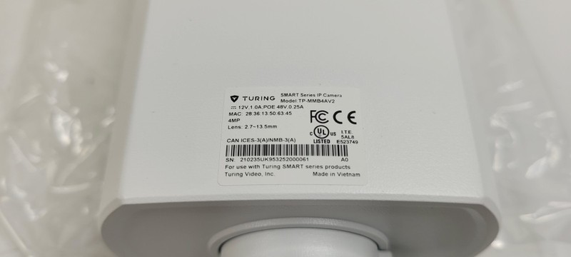 Turing Video TP-MMB4AV2 SMART Series TwilightVision 4MP Zoom Bullet IP Camera gallery