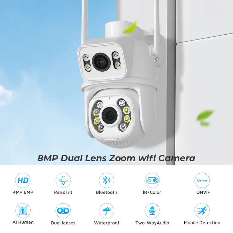 8MP PTZ WiFi IP Camera Security Protection Night Vision CCTV Surveillance Camera gallery