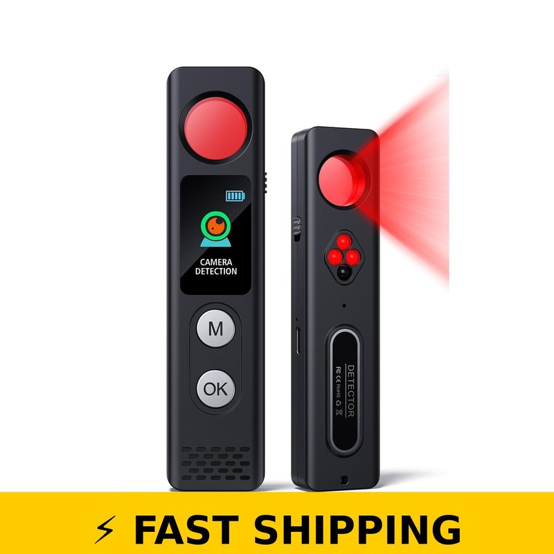 Apeemu Anti-Spy Camera Finder with LED Screen & Rechargeable Bug Detector