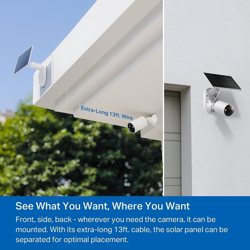1080p Wireless Solar Security Camera Outdoor Battery Person Detection gallery
