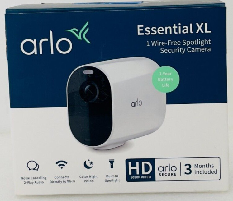 Arlo Wirefree Essential XL Spotlight Camera, Open Box gallery