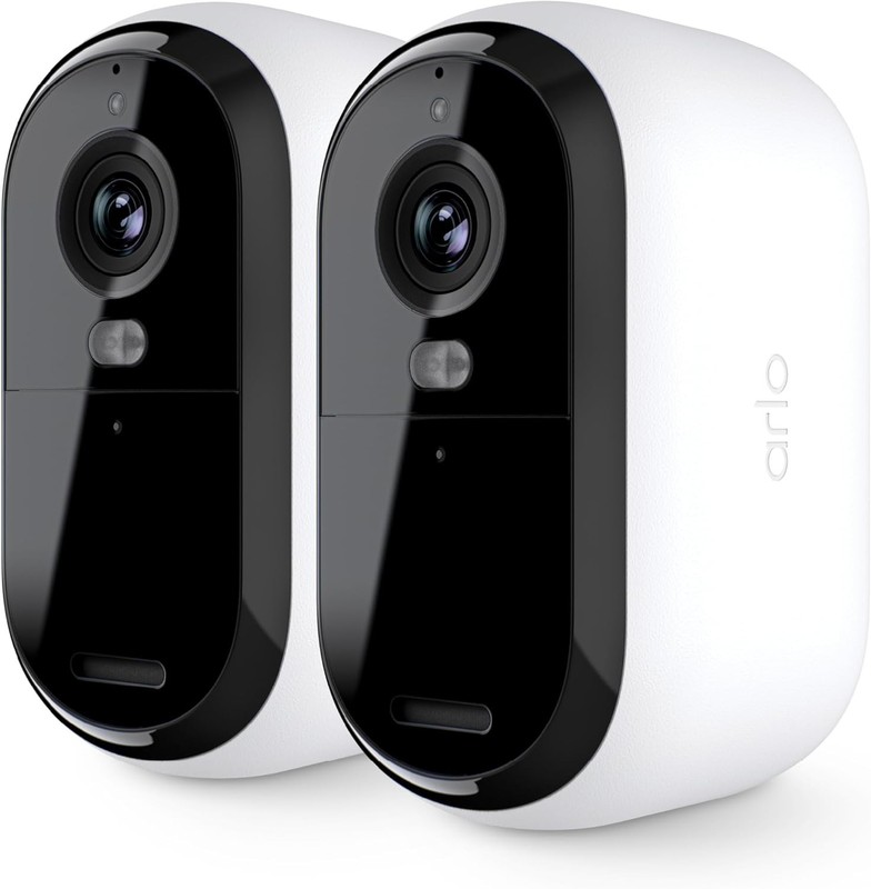 Arlo Essential Security Camera 2K | Outdoor-Indoor | 2nd Gen 2 pack gallery