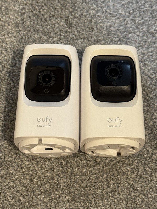 Eufy Indoor Cam Mini 2K PTZ Wired Security Camera Model T8414J21 Lot of 2