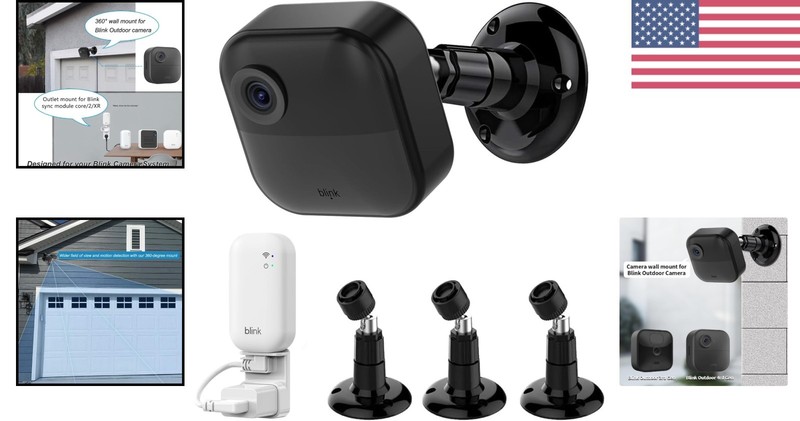 Adjustable Mounts for Blink Cameras - 3 Pack with Space-Saving Design gallery