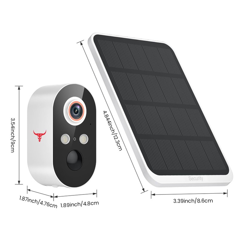 Camara De Seguridad SOLAR HD WiFi Inalambrica Con Vision Nocturna y Audio 2-Vias gallery