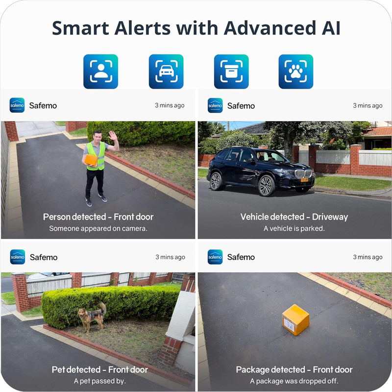 4K Wireless Security Cameras, Solar-Powered, AI, Color Night Vision, 2-Way Audio gallery