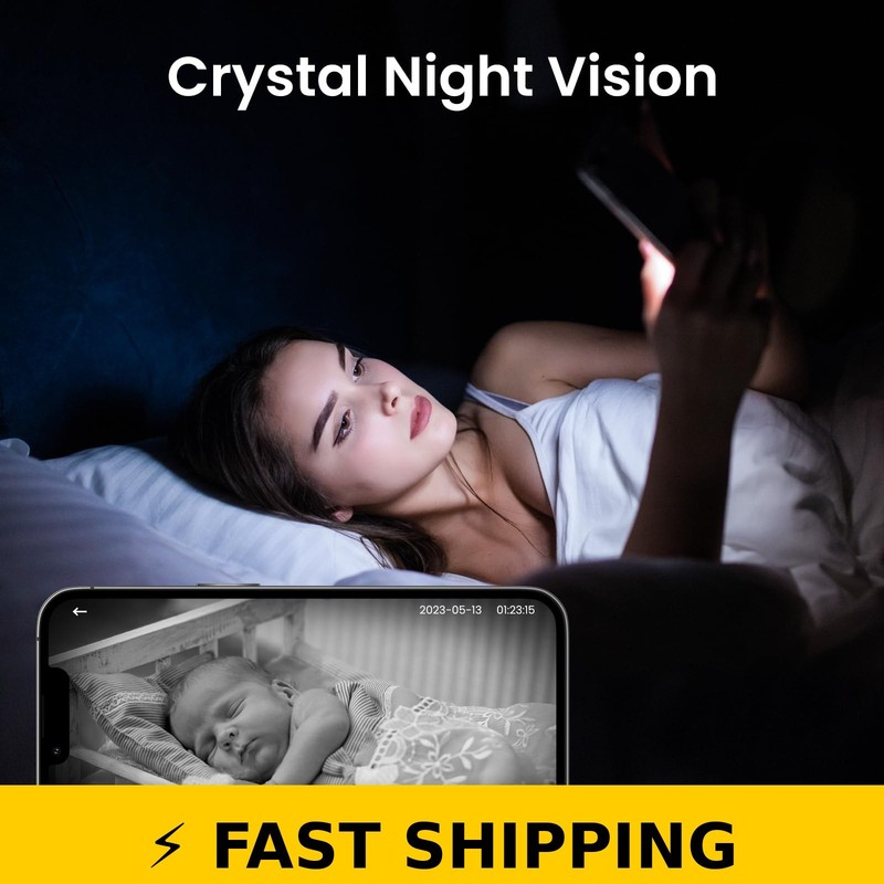 Cinnado D1 2K Indoor Security Camera with 360° View & 2-Way Audio gallery