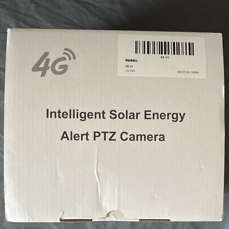 4G Ultra HD Solar PTZ Outdoor Security Camera, White, 1 Cam, KB-V1 gallery