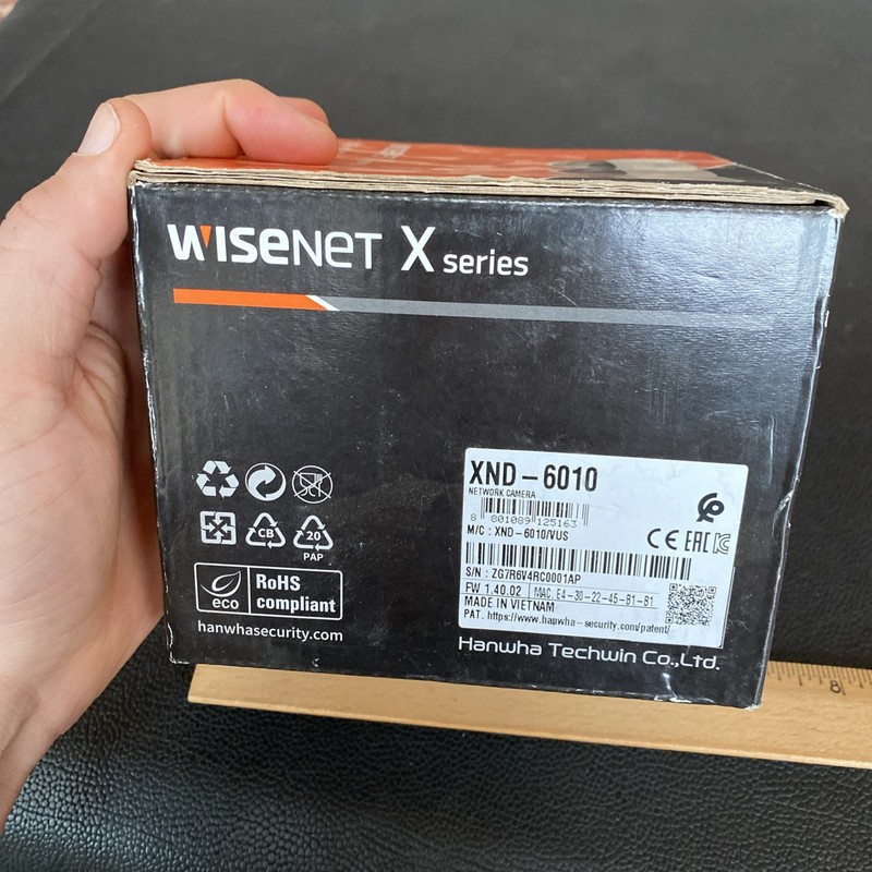 NOS Wisenet xnd-6010 SECURITY Newtork Camera X Series New In Box Hanwha Techwin gallery