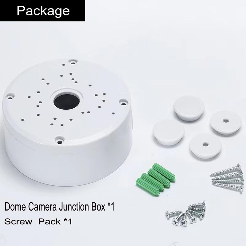 2 PCS Dome Camera Junction Box Security Bracket CCTV Surveillance Mount ABS gallery