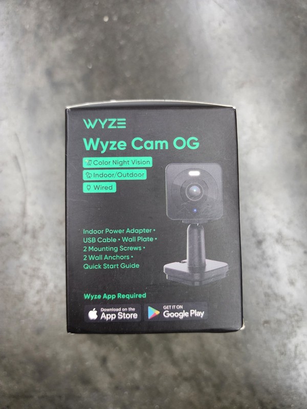 Wyze Cam OG 1080p Color Night Vision Spotlight Motion Black Wi-Fi Smart Sealed gallery