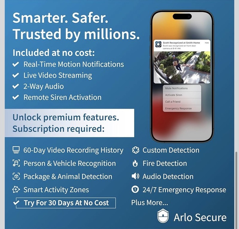 Arlo Essential Security Camera 2K | Outdoor-Indoor | 2nd Gen 2 pack gallery