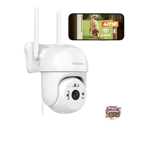 NEW 【Bluetooth Pairing】Topcony Outdoor Wireless Security Camera 2.4G/5G WiFi