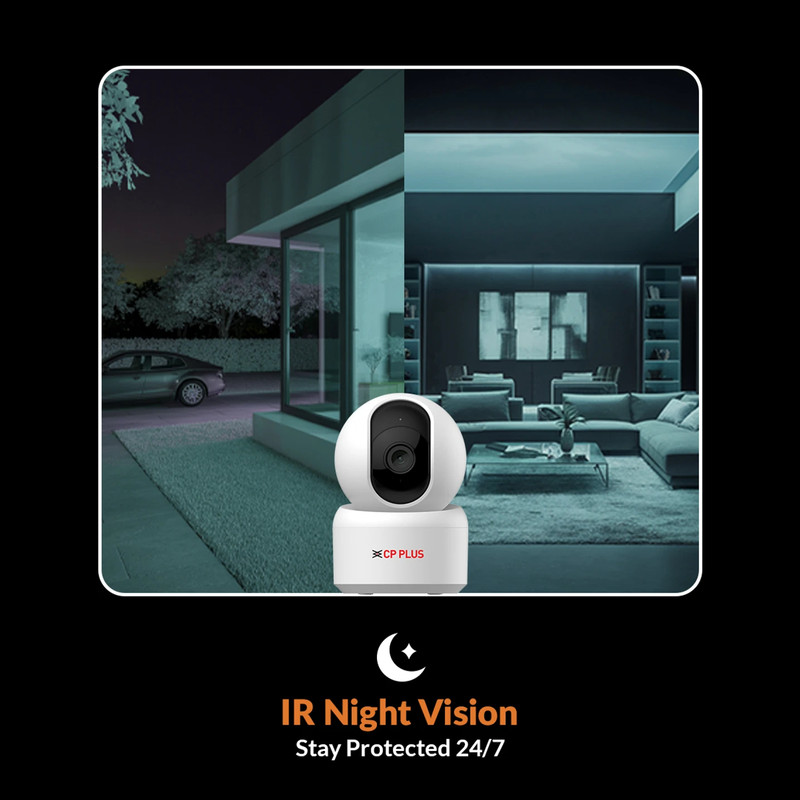 CP PLUS CP-E35Q Wifi Smart CCTV Camera with 360 View & CTC Cyber - (Pack of 2) gallery