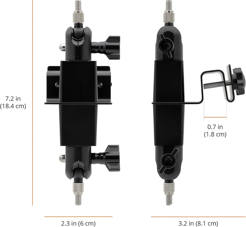 2-In-1 Gutter Mount for Ring, Arlo, and Cameras & Solar Panels with 1/4"-20 Scre gallery