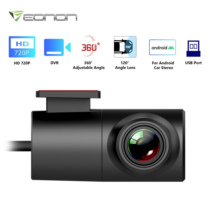 A100 360° Front USB Type Car Dash CAM Dashcam for EONON Android Head Unit w/ DVR