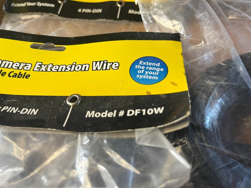 Defender Security Cameras Extension Wire 4 Packs 60 Ft DF10W New 4 Pin-Din gallery