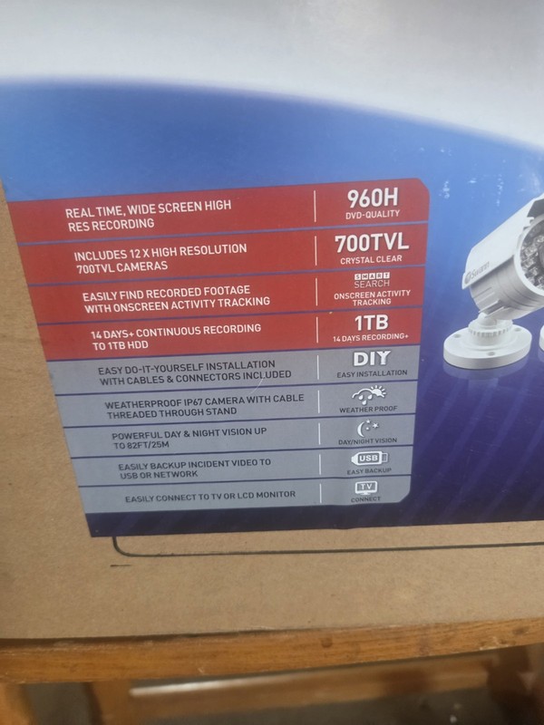 Swann 16Ch DVR 12 Camera Kit Enforcer TM Security System With 2TB HDD, Wires New gallery