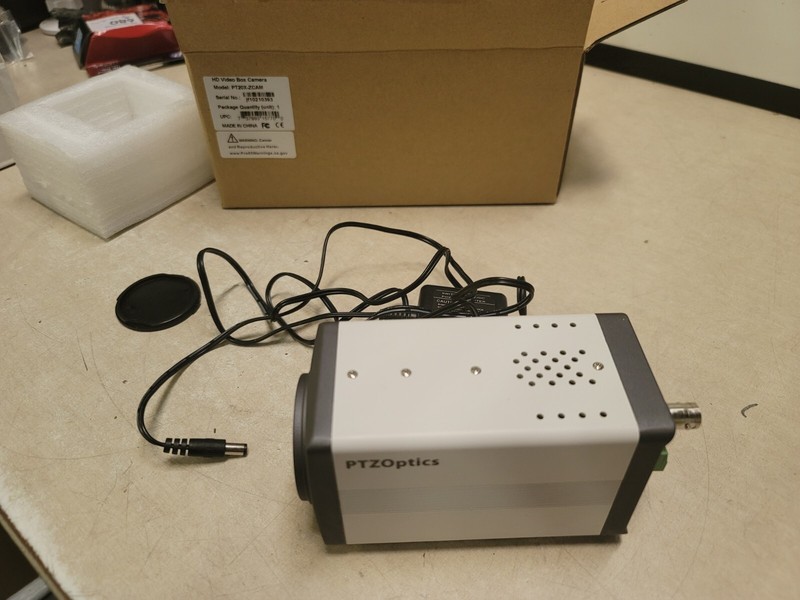 PTZOptics PT20X 1080p HD-SDI Box Camera, White NOT FULLY TESTED READ AD