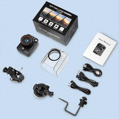 Time Lapse Camera WiFi Construction Outdoor,4k Timelapse Video Camera Black gallery