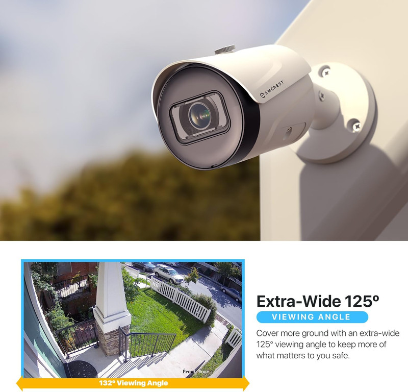 4K (8MP) IP POE Camera, Ultrahd Outdoor Bullet, 3840X2160, 98Ft Nightvision, 125 gallery