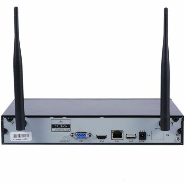 PTZ IP Wireless NVR 4 Channel 2 IP Cameras Full HD WiFi Video Surveillance Kit gallery