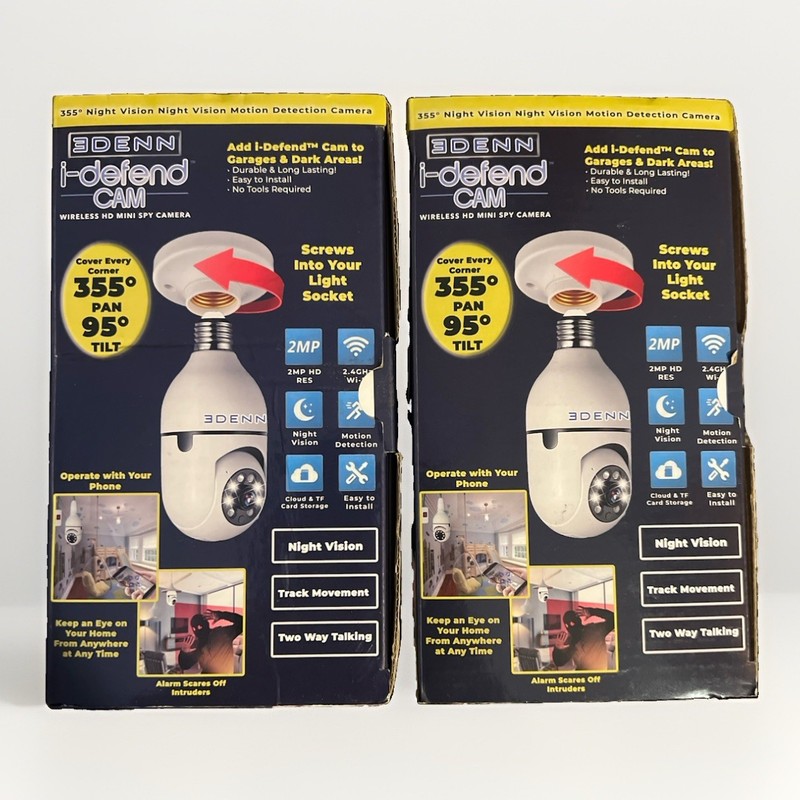 Edenn I-Defend Cameras Wireless Security Camera 2 Pack New In Box