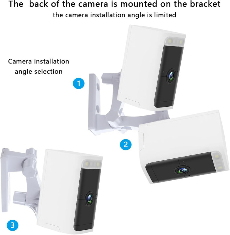Camera Wall Mount Compatible with Wyze Battery Cam Pro, Wyze Cam Pan V3, Securit gallery