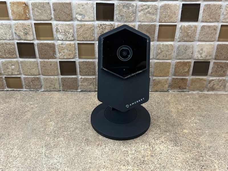 Black AmCrest UltraHD 2K 3MP WiFi Video Security Camera gallery