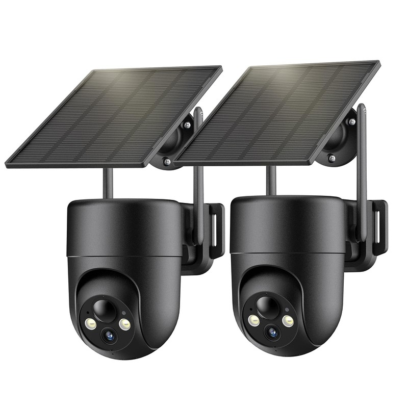 ELYSOO Security Cameras Wireless Outdoor, 2K Color Night Vision, Solar Camera…