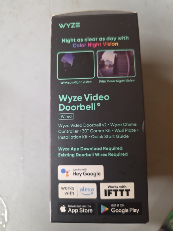 Wyze Video Doorbell v2 Wired 2K HD Cam 2-Way Audio Night Vision Smart Home gallery