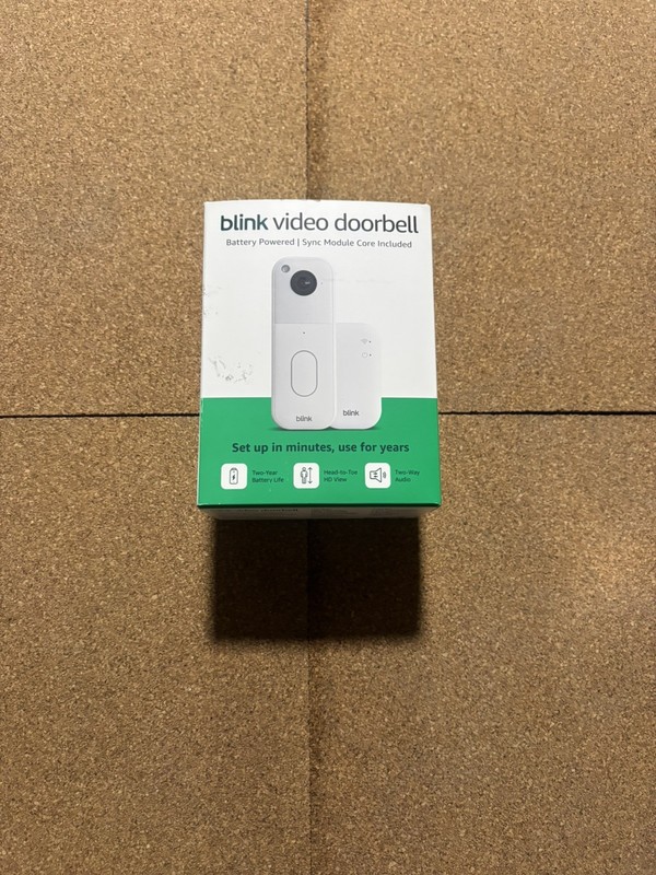NEW & SEALED Blink Video Doorbell HD View, White – Ring Doorbell Alternative